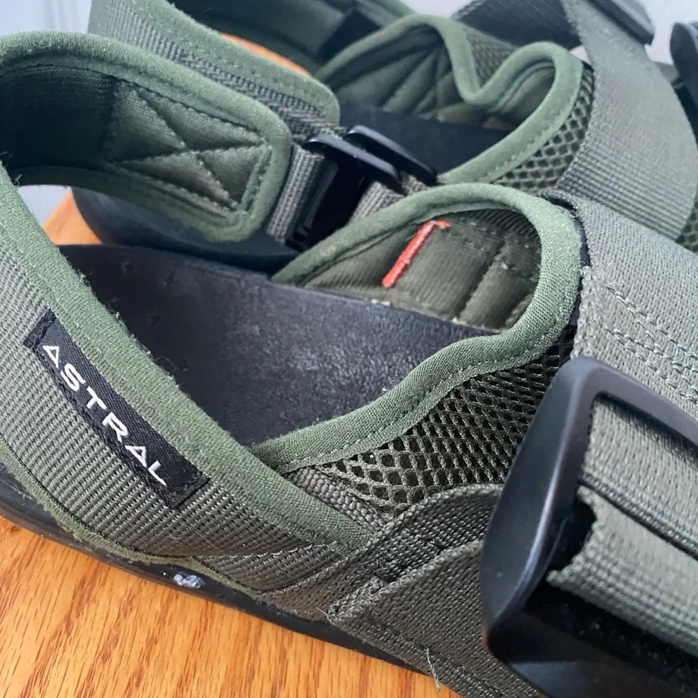 Astral Dark Green PDF Gorpcore Summer Water Hiking Sandals SZ 12